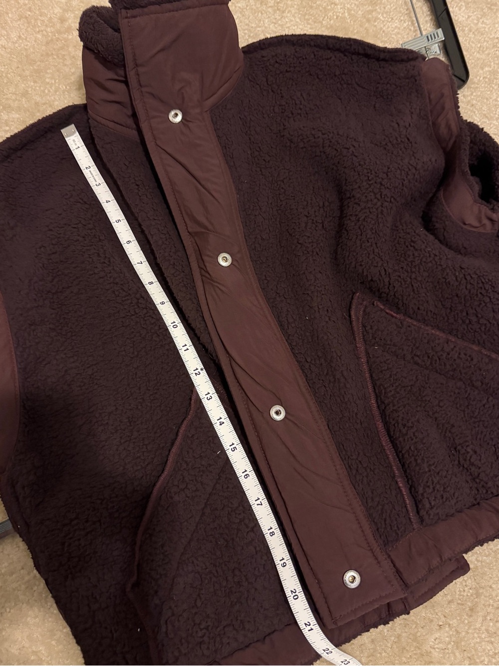 FP Movement by Free People Scout It Out Fleece Vest dark espresso size S - Picture 5 of 7